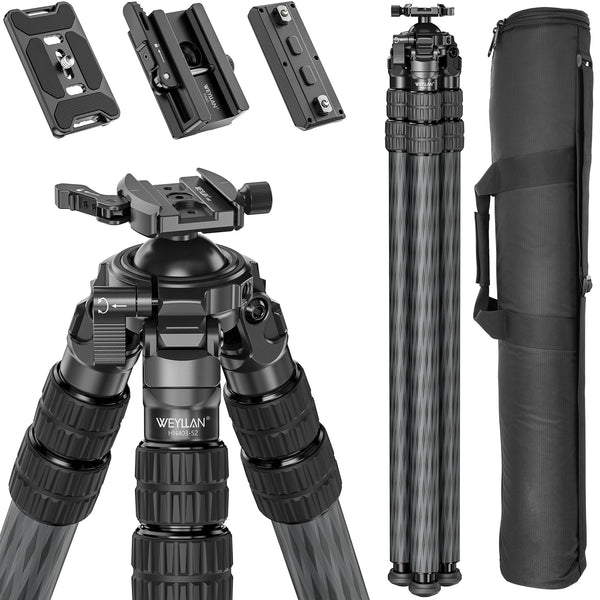 WEYLLAN HN403 carbon fiber shooting tripod, lightweight design, essential for outdoor combat