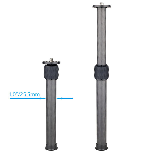 WEYLLAN EC Carbon Fiber Extension Column 2-Section Tripod/Monopod Adapter
