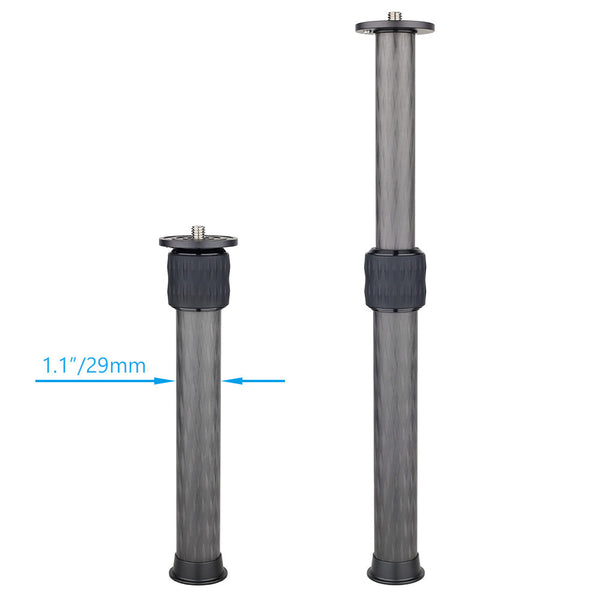 WEYLLAN EC Carbon Fiber Extension Column 2-Section Tripod/Monopod Adapter