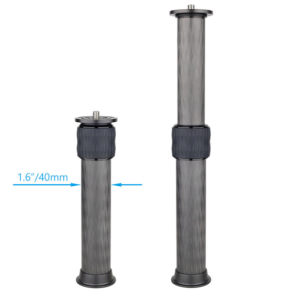 WEYLLAN EC Carbon Fiber Extension Column 2-Section Tripod/Monopod Adapter