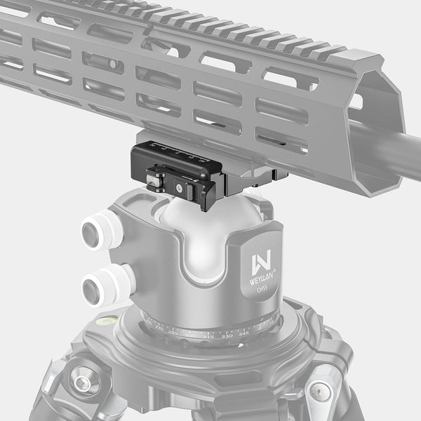 Arca Swiss Quick Release Plate Lever Lock Adapter for Magpul Mlok Bipod/Tripod Ball Heads
