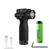 2000LM Tactical Flashlight Blue Rifle Pistol Laser Light Combo IPX6