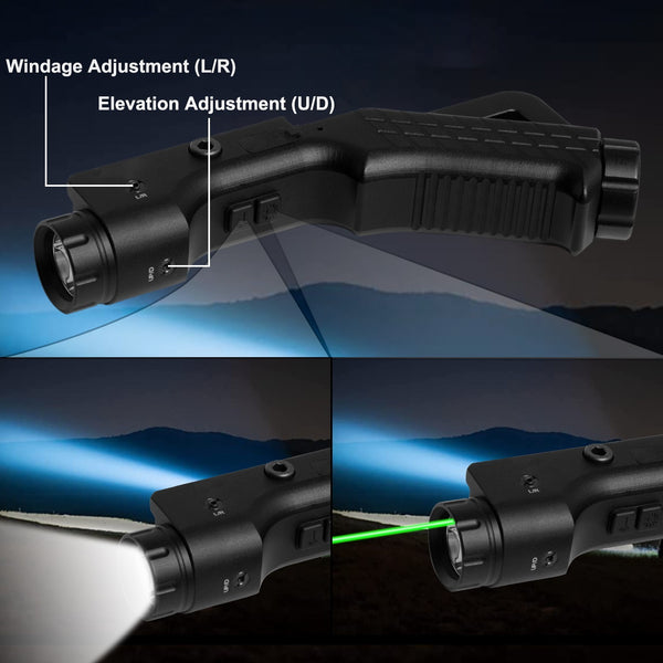 Aluminum Red Green IPX6 Resistant Combo Blue Rechargeable Light Laser 1200LM