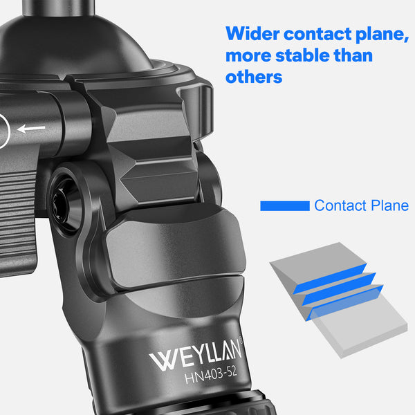 WEYLLAN HN403 carbon fiber shooting tripod, lightweight design, essential for outdoor combat