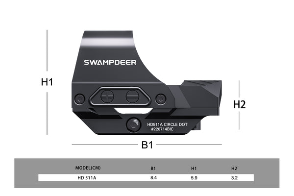 SwampDeer HD 511A Red Dot