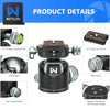 WEYLLAN RH44 Low Profile 44mm Tripod Ball Head