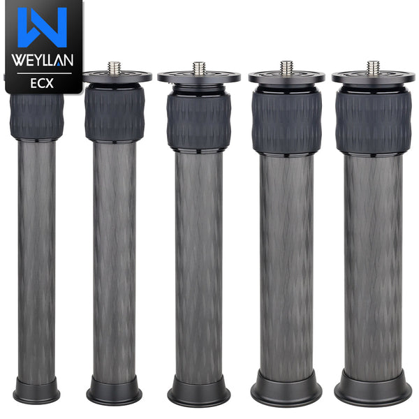 WEYLLAN EC Carbon Fiber Extension Column 2-Section Tripod/Monopod Adapter