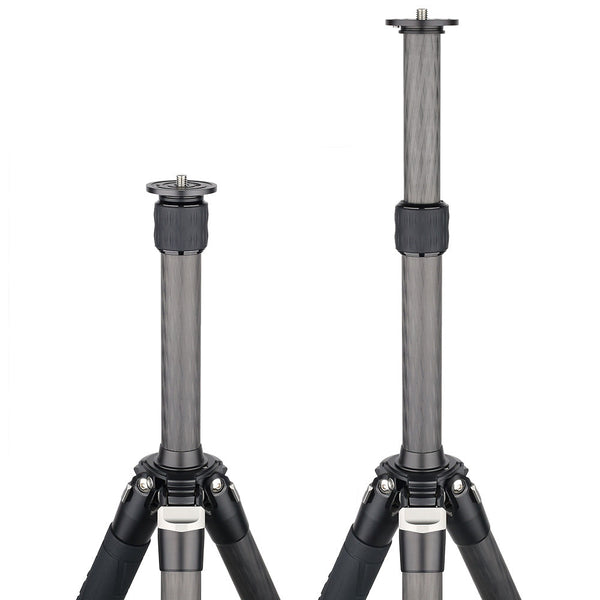 WEYLLAN EC Carbon Fiber Extension Column 2-Section Tripod/Monopod Adapter