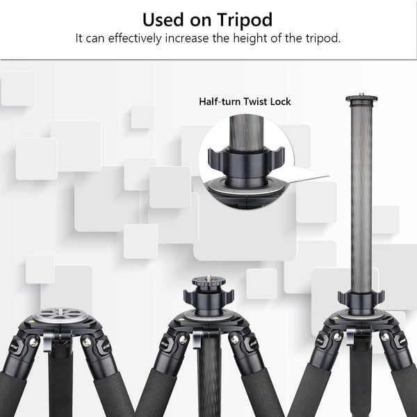 ARTCISE AS90C Camera Tripod Center Column Carbon Fiber Extension Pole 40MM（TZ40C）